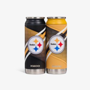 Igloo Pittsburgh Steelers Home & Away 16 Oz Can 2-Pack